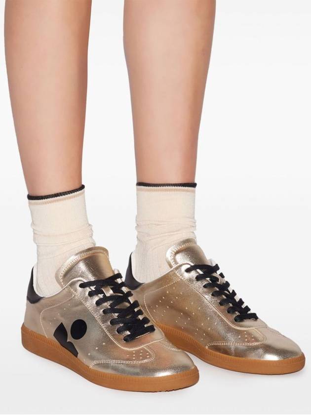 Isabel Marant Metallic Leather Kaycee Sneakers Shoes - ISABEL MARANT - BALAAN 2