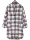 Gabriel Long Single Coat Blue - ISABEL MARANT - BALAAN 1