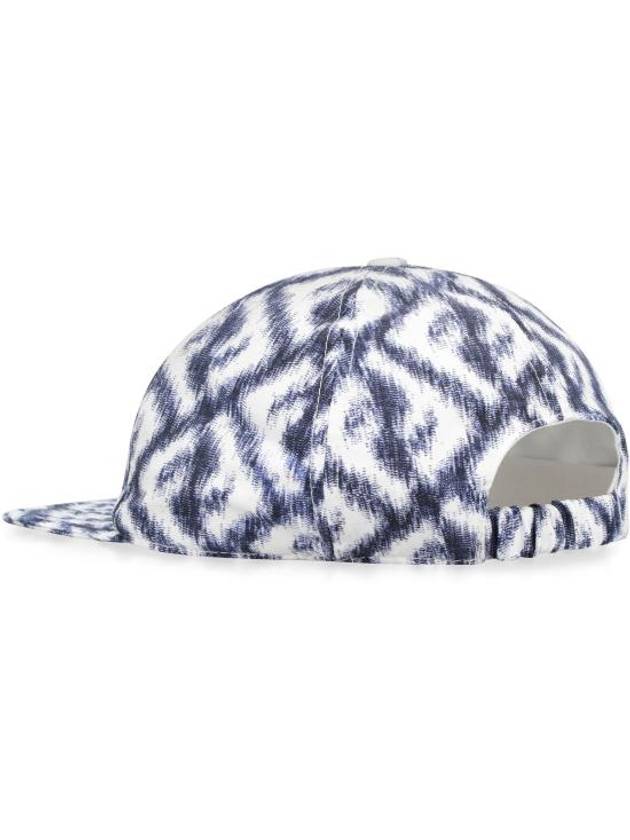 FF Logo Print Silk Ball Cap - FENDI - BALAAN 4