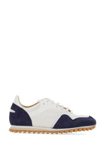 Men's Trail Leather Low Top Sneakers Navy - SPALWART - BALAAN 2