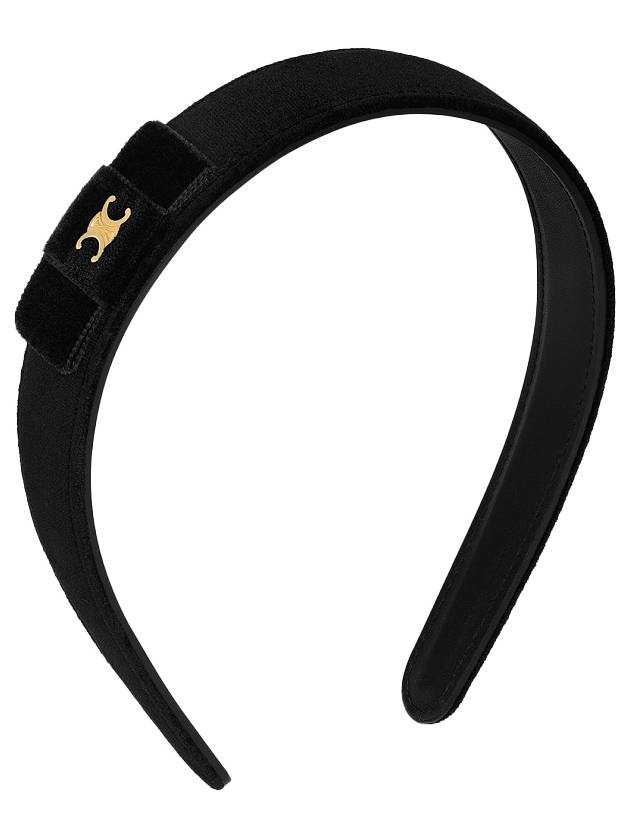 Le Soir Ribbon Headband Black - CELINE - BALAAN 3