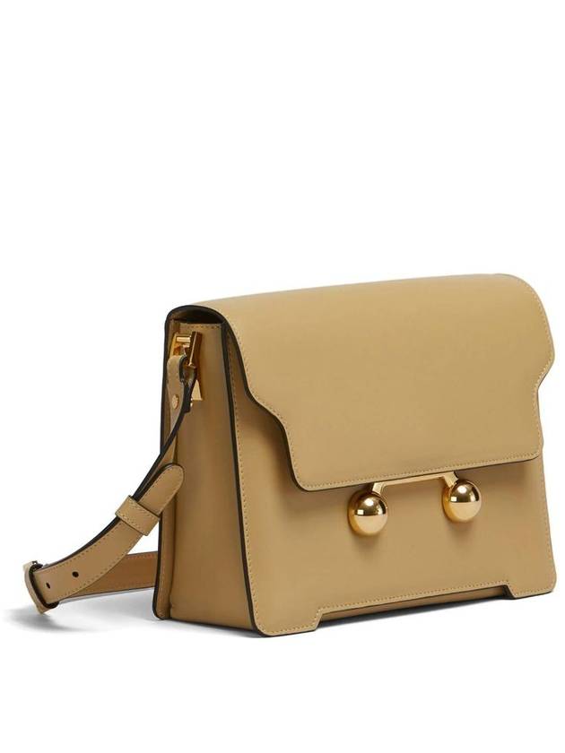 Trunkaroo Medium Leather Shoulder Bag Beige - MARNI - BALAAN 4