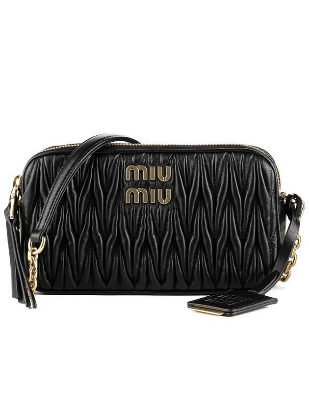 5BP045 N88 NERO Women s Matelasse Cross Bag - MIU MIU - BALAAN 1