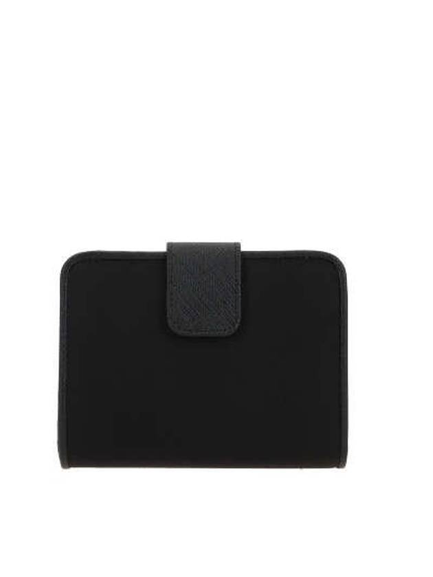 Small Nylon Half Wallet Black - PRADA - BALAAN 5