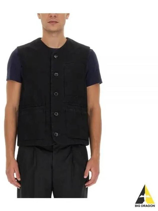 Button-Up Vest Black - ASPESI - BALAAN 2