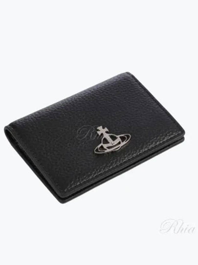 ORB Logo Half Wallet Black - VIVIENNE WESTWOOD - BALAAN 2