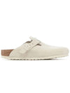 Boston Suede Mule White - BIRKENSTOCK - BALAAN 2