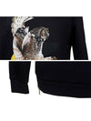 Neoprene Eagle Print Sweatshirt Navy - NEIL BARRETT - BALAAN 6