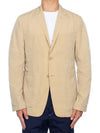 High Density Nylon Tech Patch Pocket Sports Jacket Khaki - THOM BROWNE - BALAAN 4