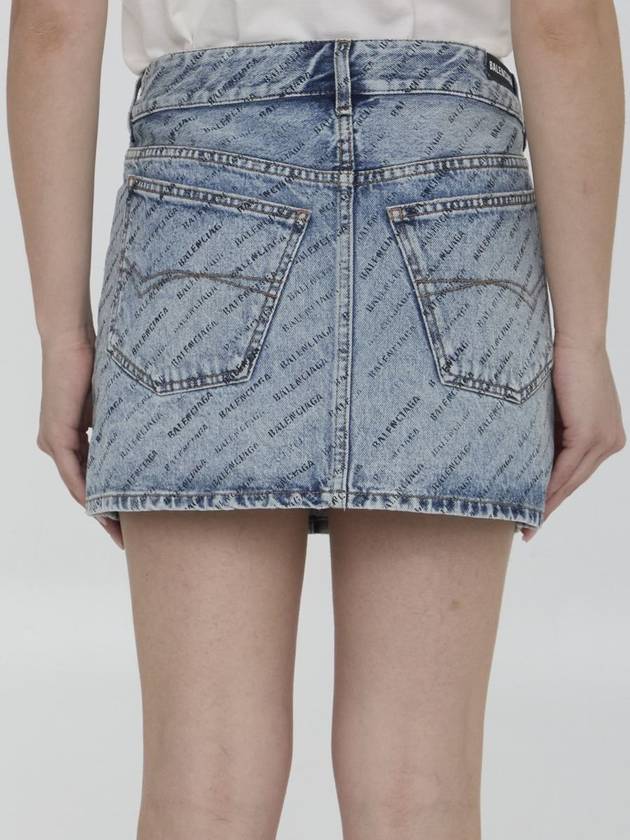 short skirt 744972 TQW66 4141 ICED BLUE - BALENCIAGA - BALAAN 5