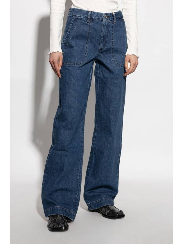 Seaside Denim Straight Jeans Stonewashed indigo - A.P.C. - BALAAN 4