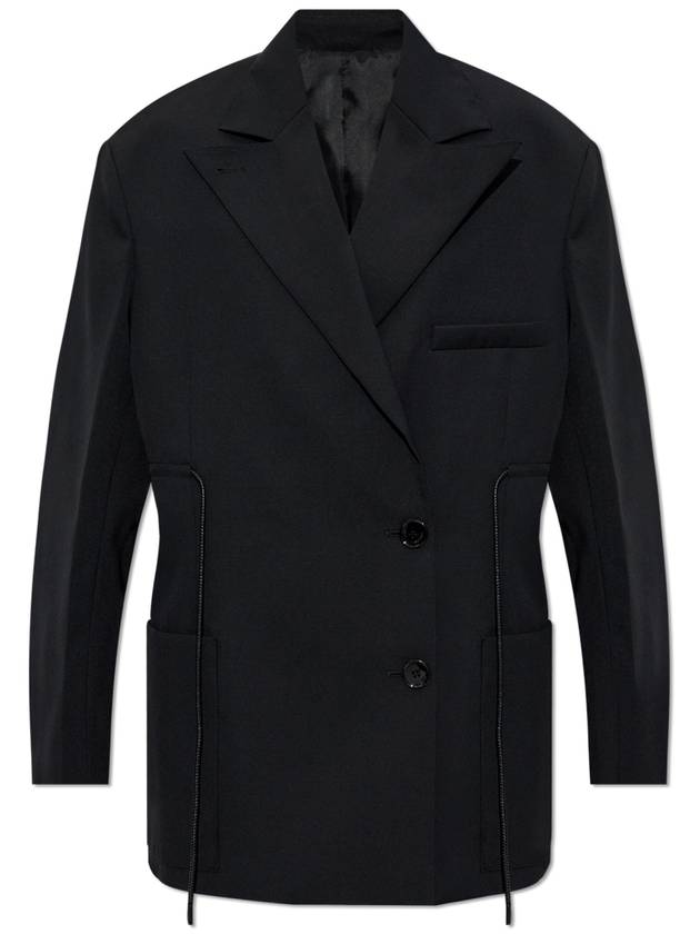 Lanvin Blazer With Drawstrings At The Waist, Women's, Black - LANVIN - BALAAN 1