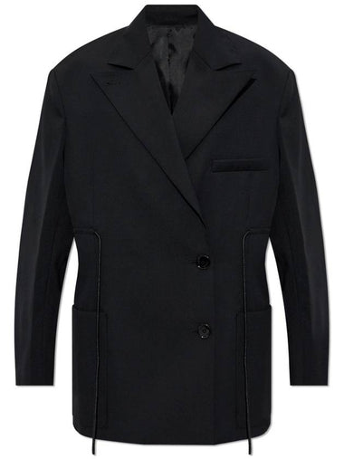 Lanvin Blazer With Drawstrings At The Waist, Women's, Black - LANVIN - BALAAN 1