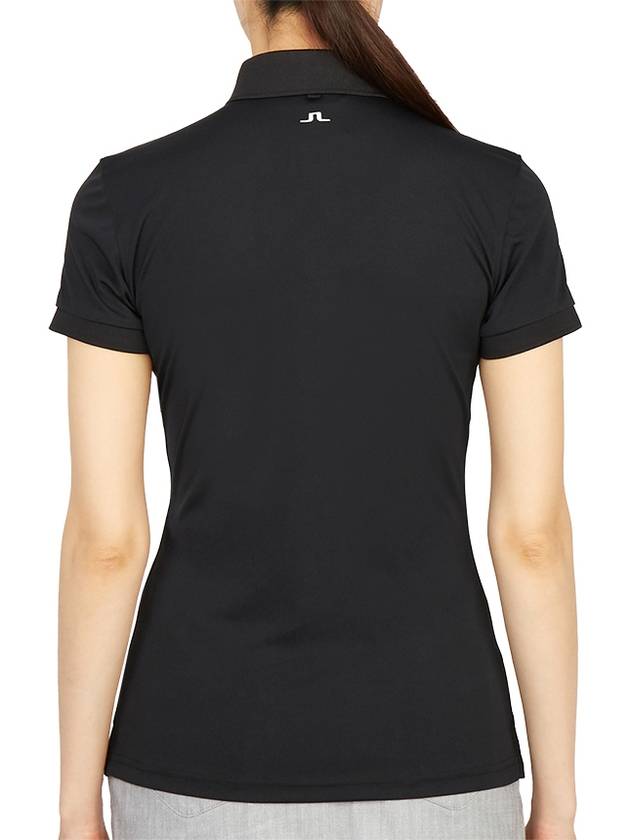 Women's Tour Tech Golf Polo Black - J.LINDEBERG - BALAAN 5