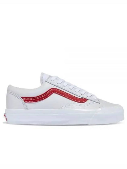 Vault OG Style 36 LX Low Top Sneakers White Red - VANS - BALAAN 2