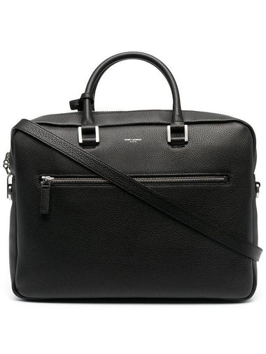 Sac De Jour Supple Brief Case Black - SAINT LAURENT - BALAAN 1