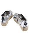 2ES383 F76 AG Silver cute printed high heel espadrille - KENZO - BALAAN 6