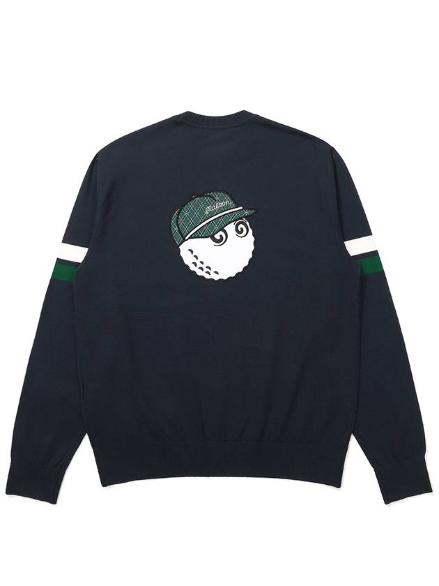 Basic Bucket Denny Sweater NAVY MAN - MALBON GOLF - BALAAN 2