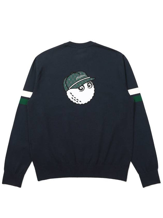 Basic Bucket Denny Sweater NAVY MAN - MALBON GOLF - BALAAN 2