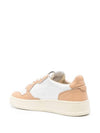 Women's Medalist Bi-Color Low-Top Sneakers Beige - AUTRY - BALAAN 3