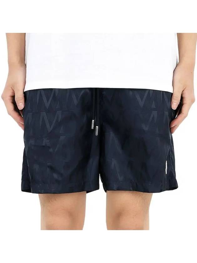 Monogram Jacquard Swim Shorts Blue - MONCLER - BALAAN 3