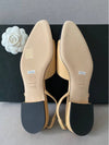 Slingbacks Goatskin Grosgrain & Beige Black - CHANEL - BALAAN 8