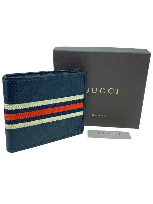 Three-Line Half Wallet Black - GUCCI - BALAAN 5