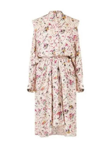 Floral midi dress ecru RO2025 22A037E - ISABEL MARANT - BALAAN 1