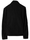 Lens Chrome Overshirt Zip-Up Jacket Black - CP COMPANY - BALAAN 4