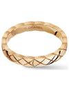 Coco Crush Quilted Motif Mini Ring Gold - CHANEL - BALAAN 3