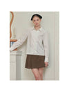 Women's Serendipity Puff Logo Blouse Ivory - MICANE - BALAAN 1