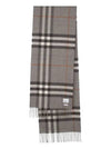 Classic Check Cashmere Scarf Grey - BURBERRY - BALAAN 6