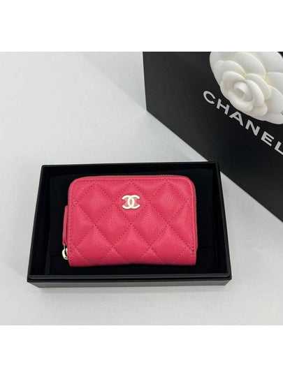 Classic caviar card wallet pink gold plated - CHANEL - BALAAN 2