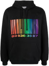 Rainbow Big Barcode Print Hoodie Black - VETEMENTS - BALAAN 3