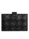 Intrecciato Accordion Card Wallet Black - BOTTEGA VENETA - BALAAN 4