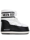 Icon Low Nylon Snow Boots Black White - MOON BOOT - BALAAN 2