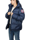 Men's Crofton Down Puffer Short Padding Atlantic Navy - CANADA GOOSE - BALAAN 6