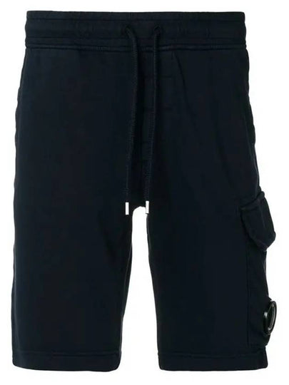 Lens Patch Fleece Training Shorts Navy - CP COMPANY - BALAAN 2