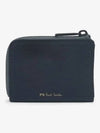 Happy Logo Card Wallet Black - PAUL SMITH - BALAAN 1