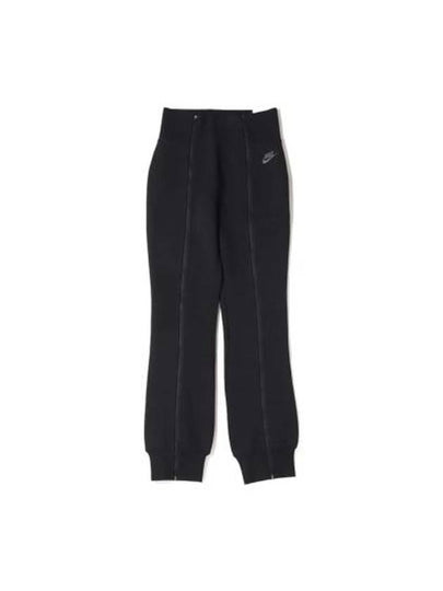 Sportswear Tech Fleece High Waist Slim Zipper Track Pants Black - NIKE - BALAAN 2