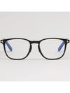 Eyewear Blue Light Blocking Thin Square Horn-Rimmed Eyeglasses Black - TOM FORD - BALAAN 4