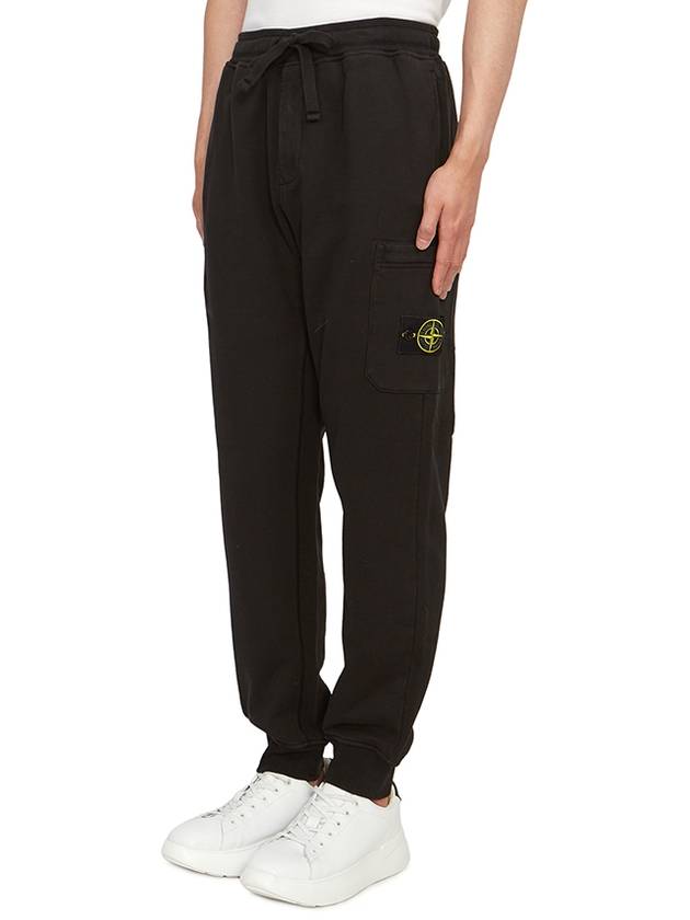 Wappen Patch Drawstring Track Pants Black - STONE ISLAND - BALAAN 3