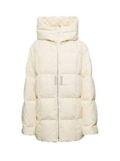 Zipper Quilted Hood Down Padding Ivory - JIL SANDER - BALAAN 2