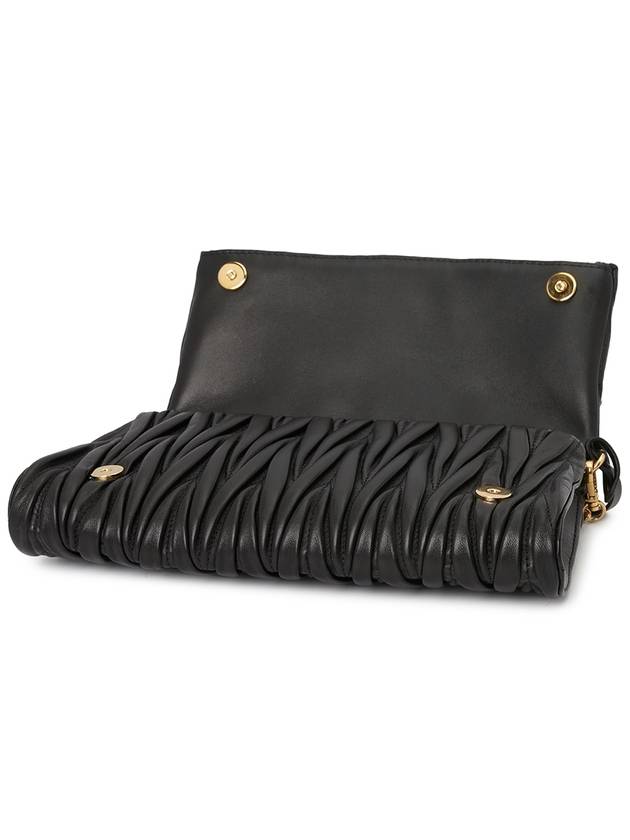 Matelasse Nappa Leather Shoulder Bag Black - MIU MIU - BALAAN 6