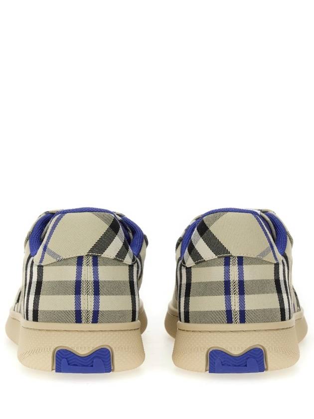 Check Terrace Low Top Sneakers Lichen - BURBERRY - BALAAN 5