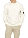 Diagonal Raised Fleece Sweatshirt White - CP COMPANY - BALAAN 6