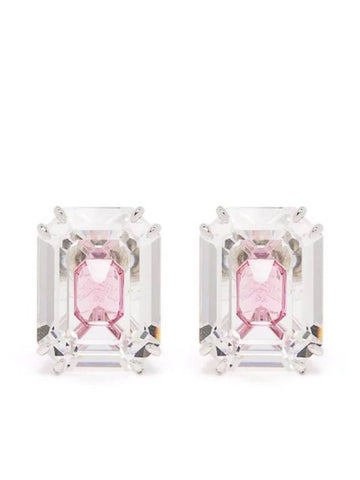 Chroma Stud Earrings Silver Pink - SWAROVSKI - BALAAN 1