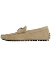 Men's Suede Gommino Driving Shoes Beige - TOD'S - 4