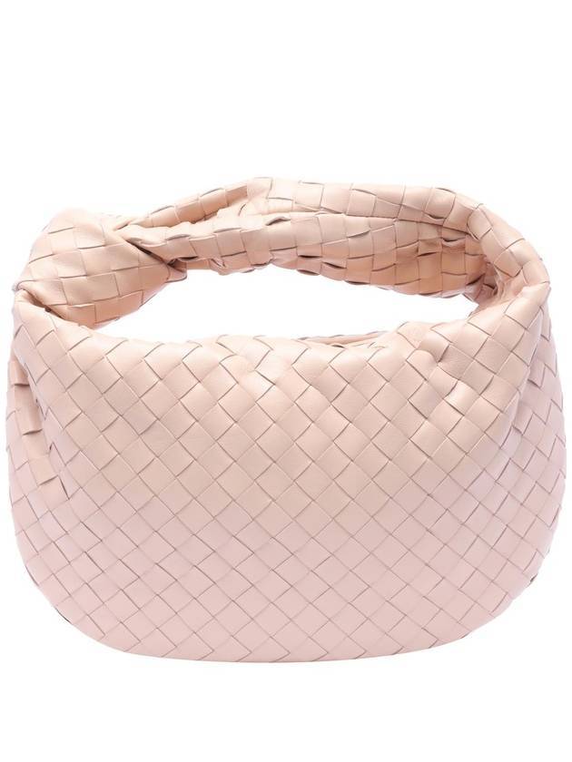 Teen Jodie Intrecciato Leather Tote Bag Pink - BOTTEGA VENETA - BALAAN 1