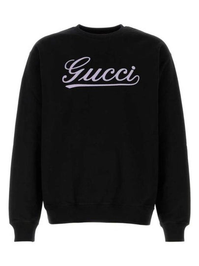 Cotton Jersey Sweater Black - GUCCI - BALAAN 2